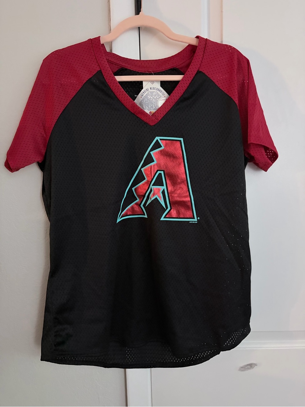 MLB Genuine Merchandise Arizona Diamondbacks MLB Jersey Black/Red Women's Size L
